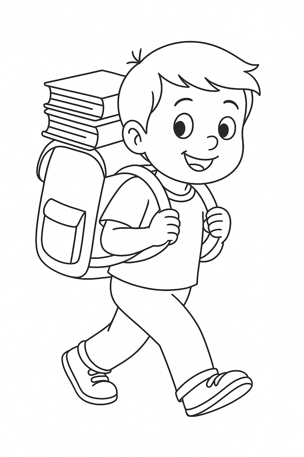 desenhos de volta às aulas para pintar