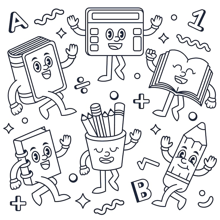 desenhos para colorir dia da escola