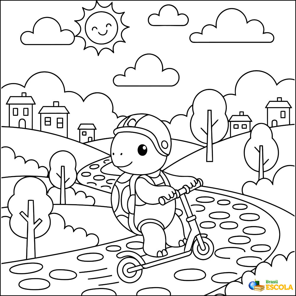 desenhos para colorir início ano letivo