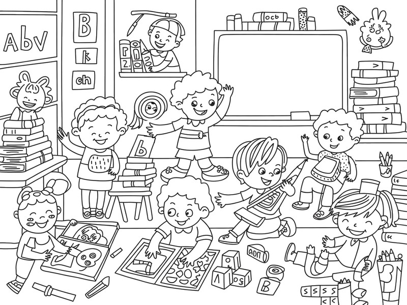 desenhos escolares kawaii