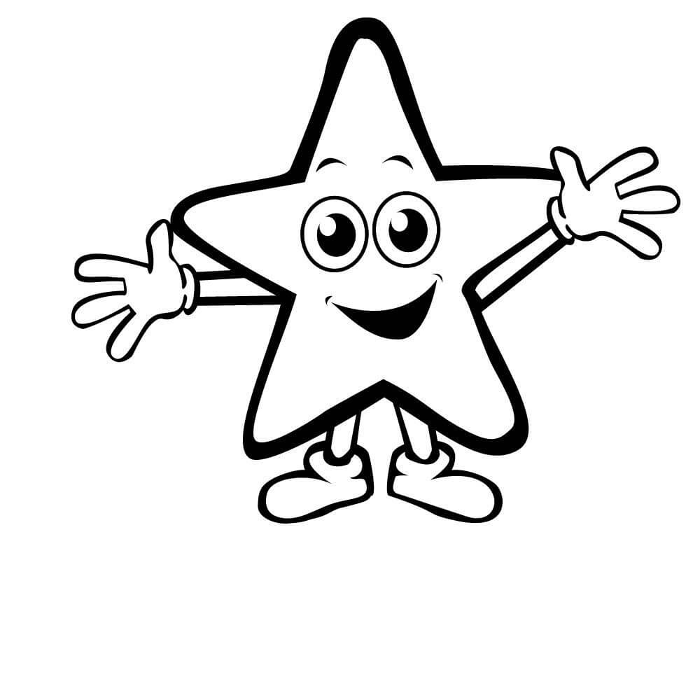 molde de estrela para imprimir