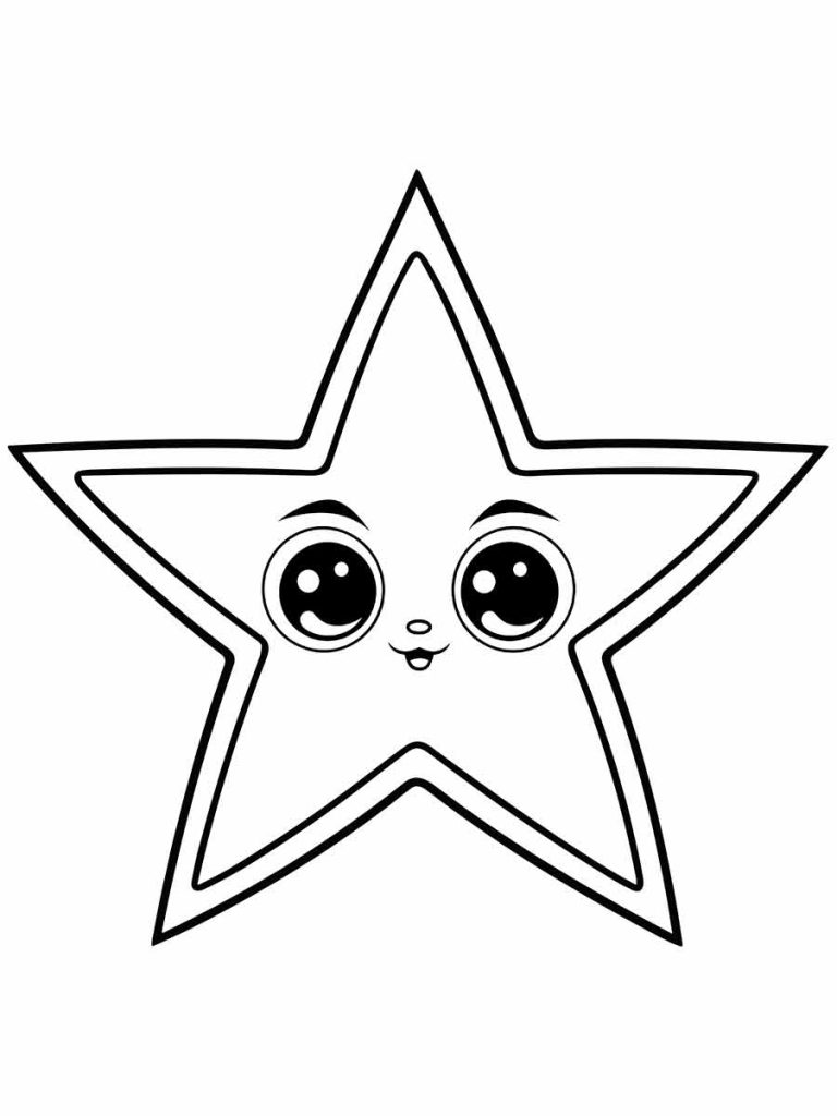 atividade de colorir estrela