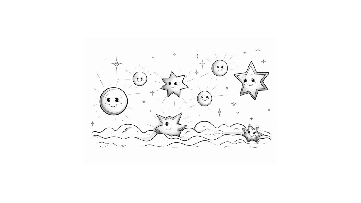 desenho de estrela simples