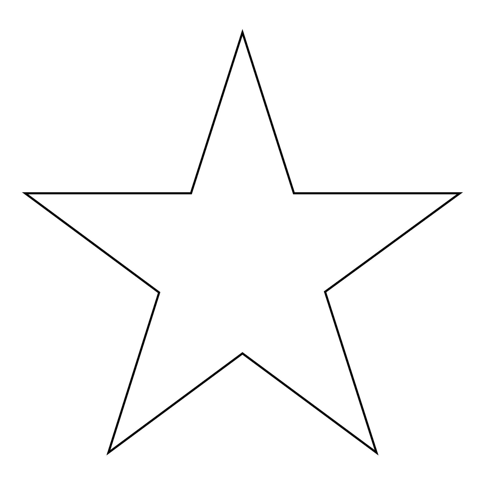 desenho de estrela com rosto