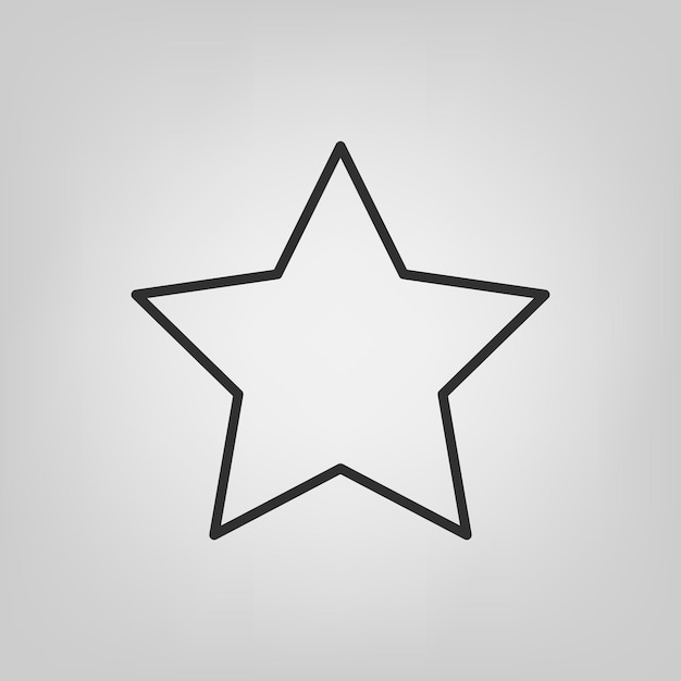 desenho de estrela simples