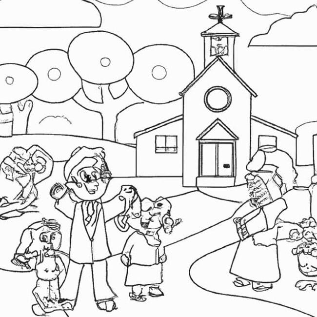 desenhos da criação para colorir