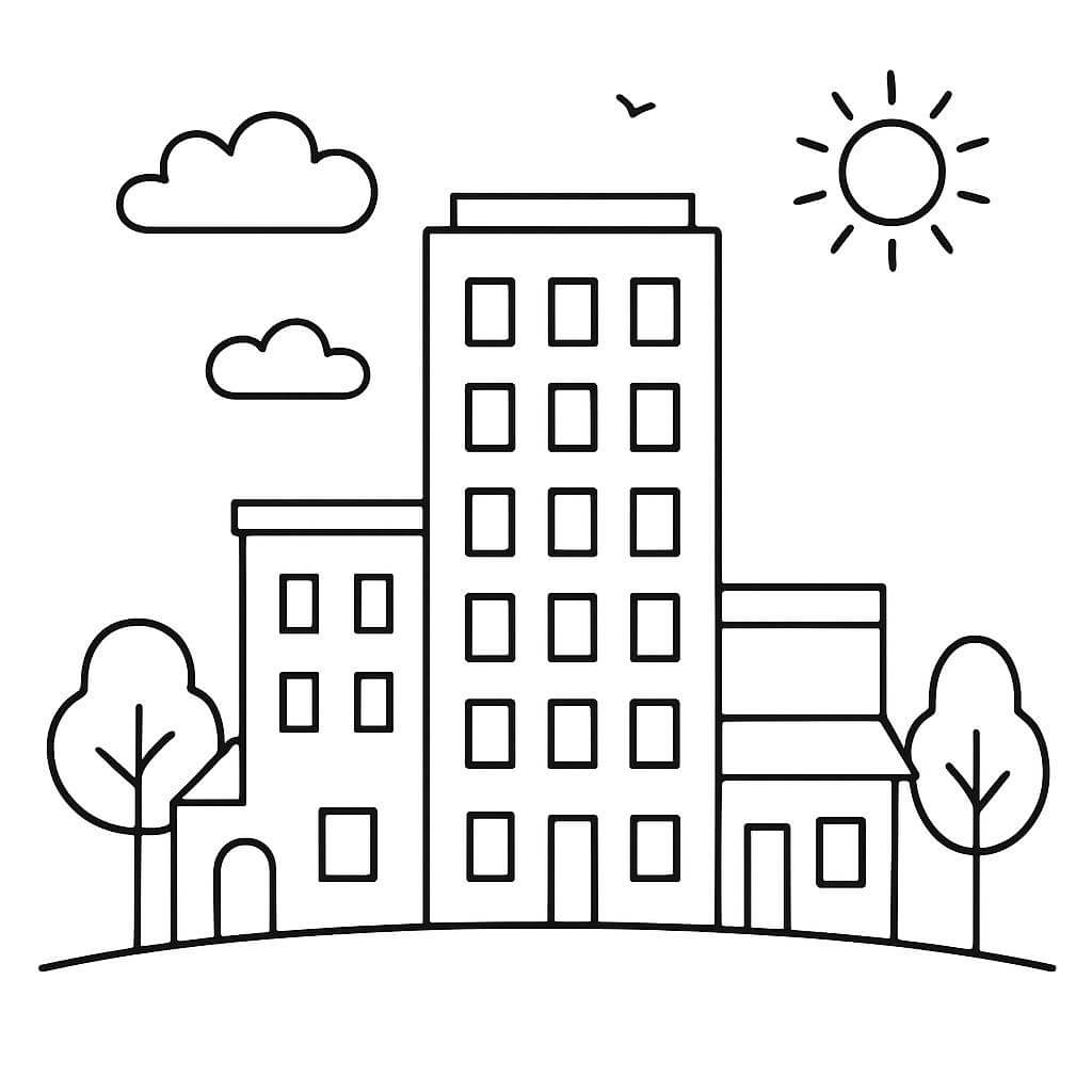 desenho para colorir simples