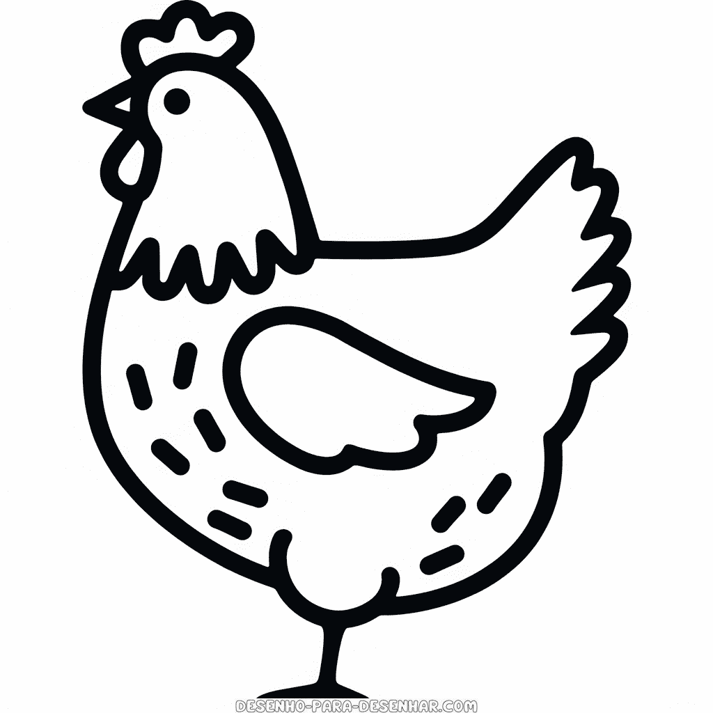 desenho para colorir fácil e rápido