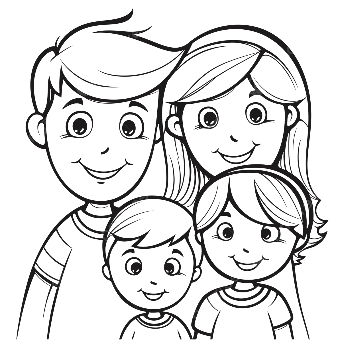 desenho para colorir família em atividades