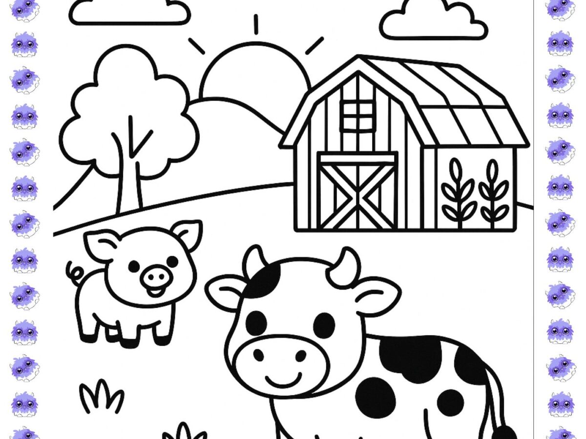 desenho de vaca para colorir