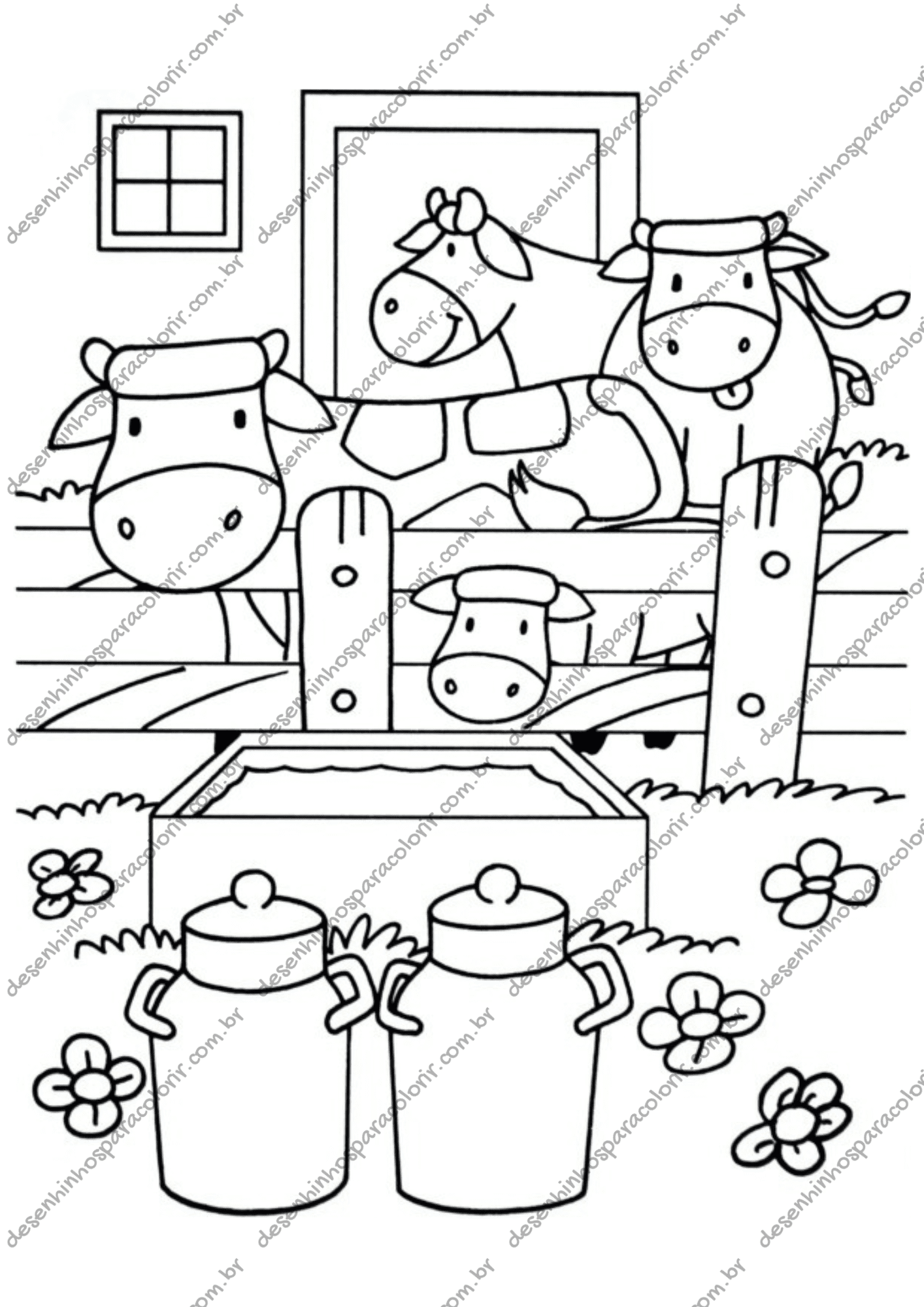 desenho de cavalo para colorir