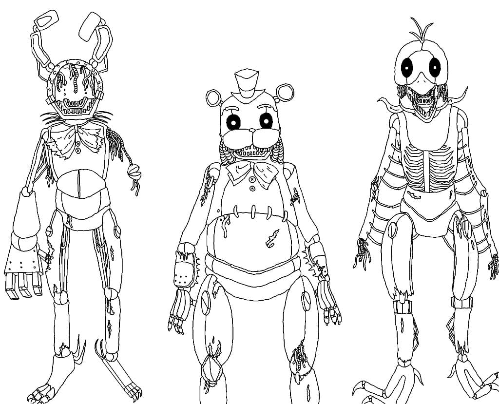 Freddy Fazbear para colorir