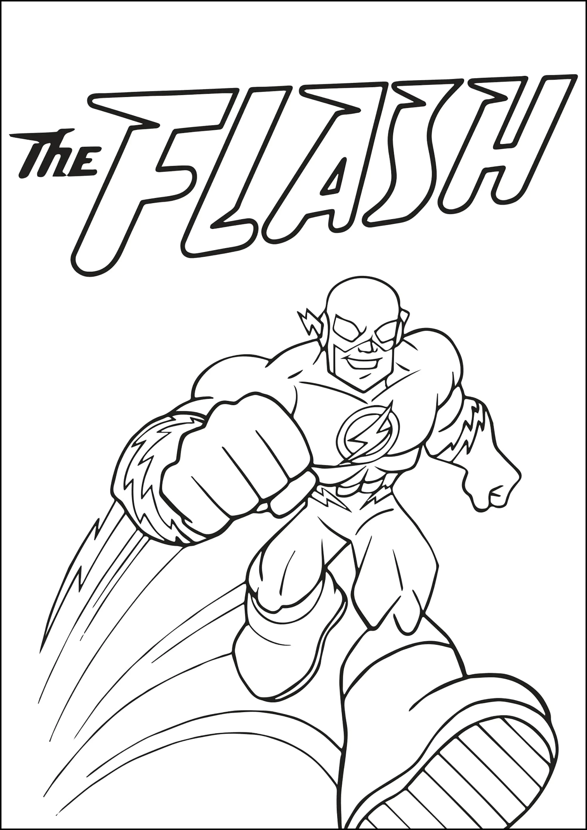 flash para colorir gratis