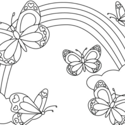 desenho borboleta geométrica para colorir