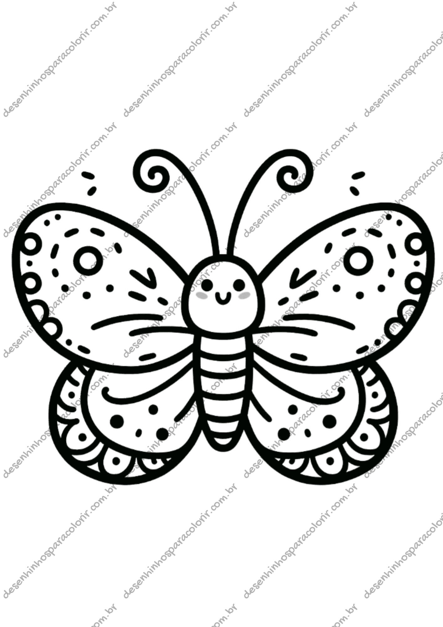 flor e borboleta para imprimir e pintar