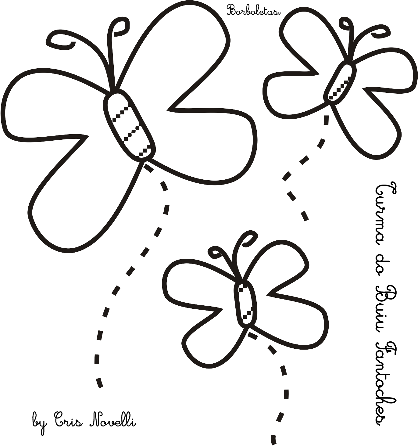 página para colorir borboleta e flor