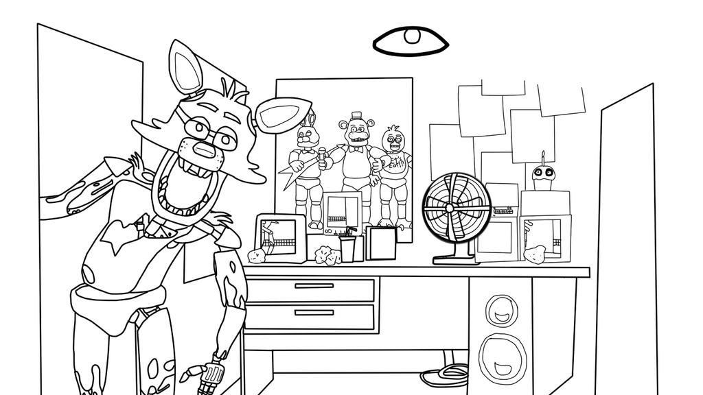 páginas para colorir fnaf