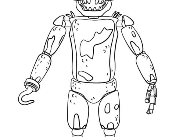 moldes FNAF 2 para colorir