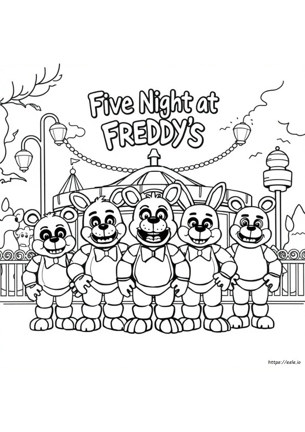 desenhos FNAF 2 para imprimir