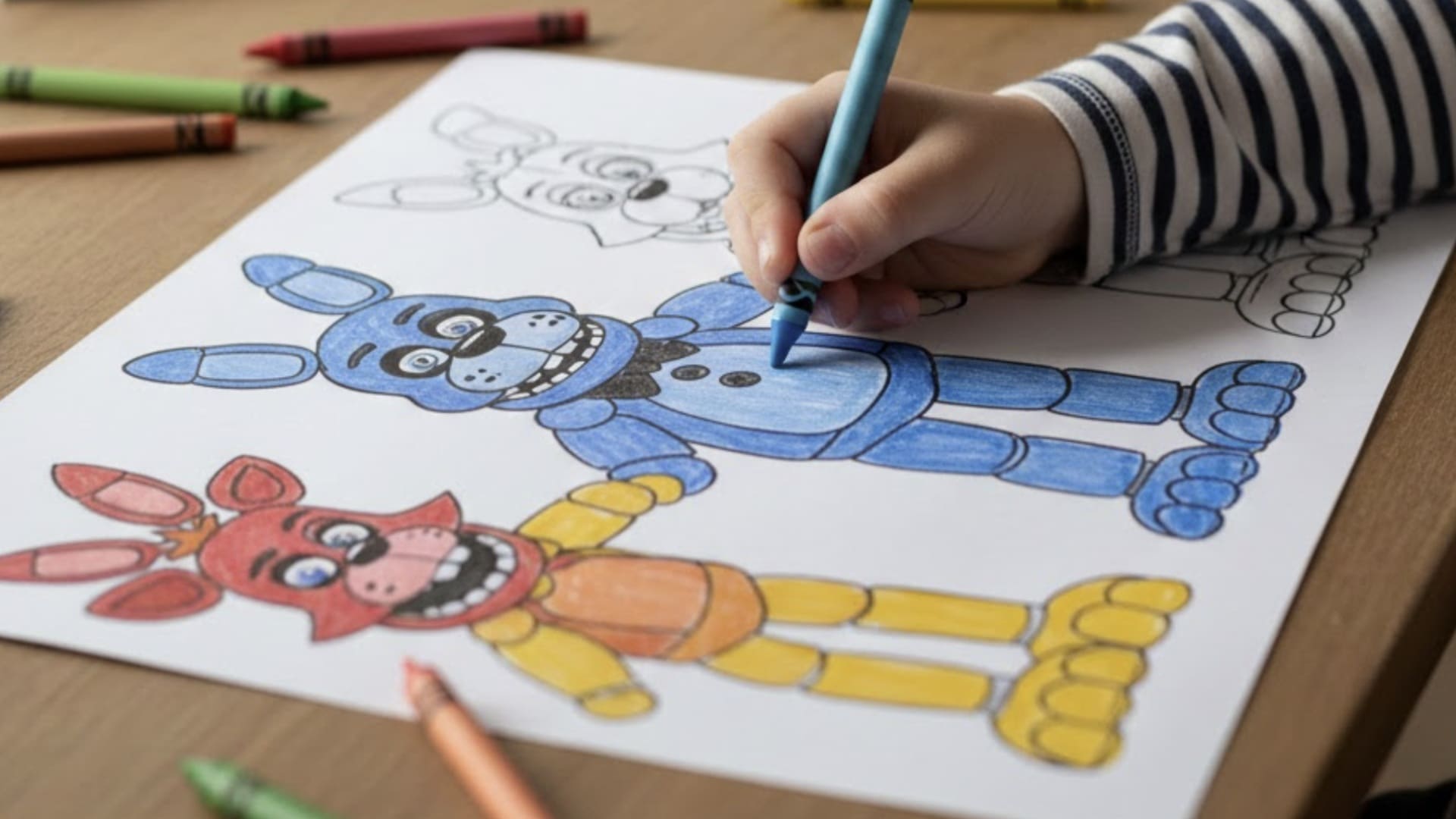 desenhos fnaf para imprimir