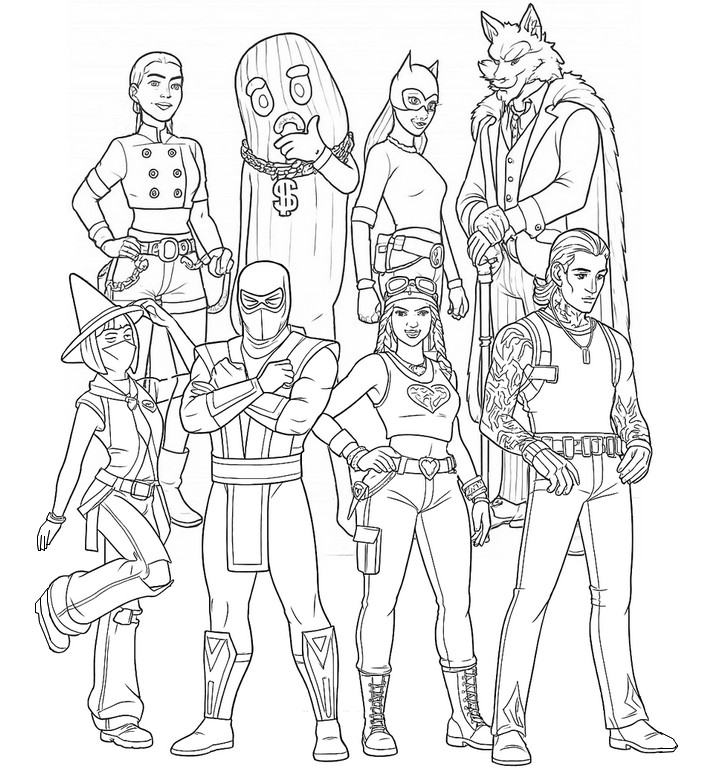 fortnite coloring pages