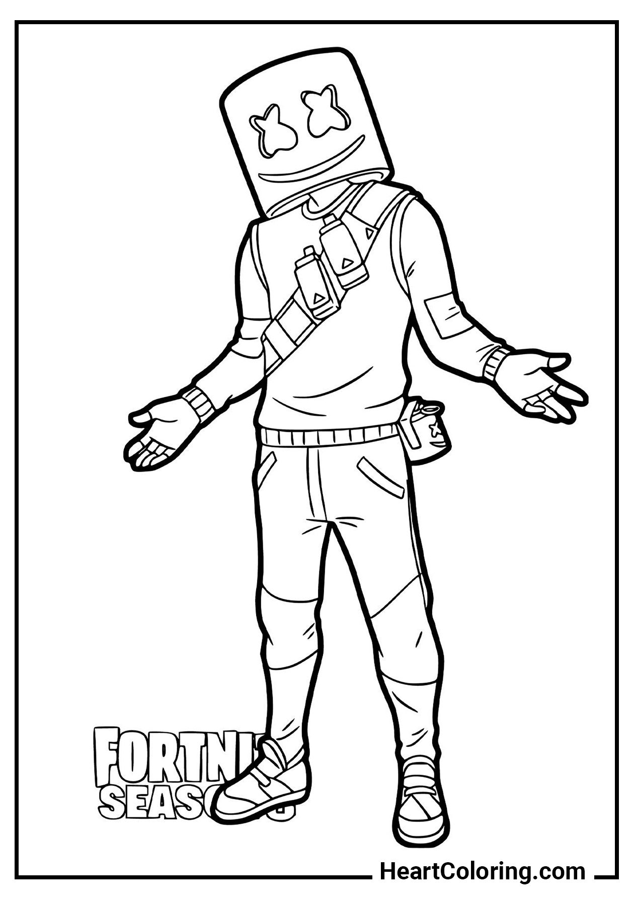 ikonik fortnite para colorir