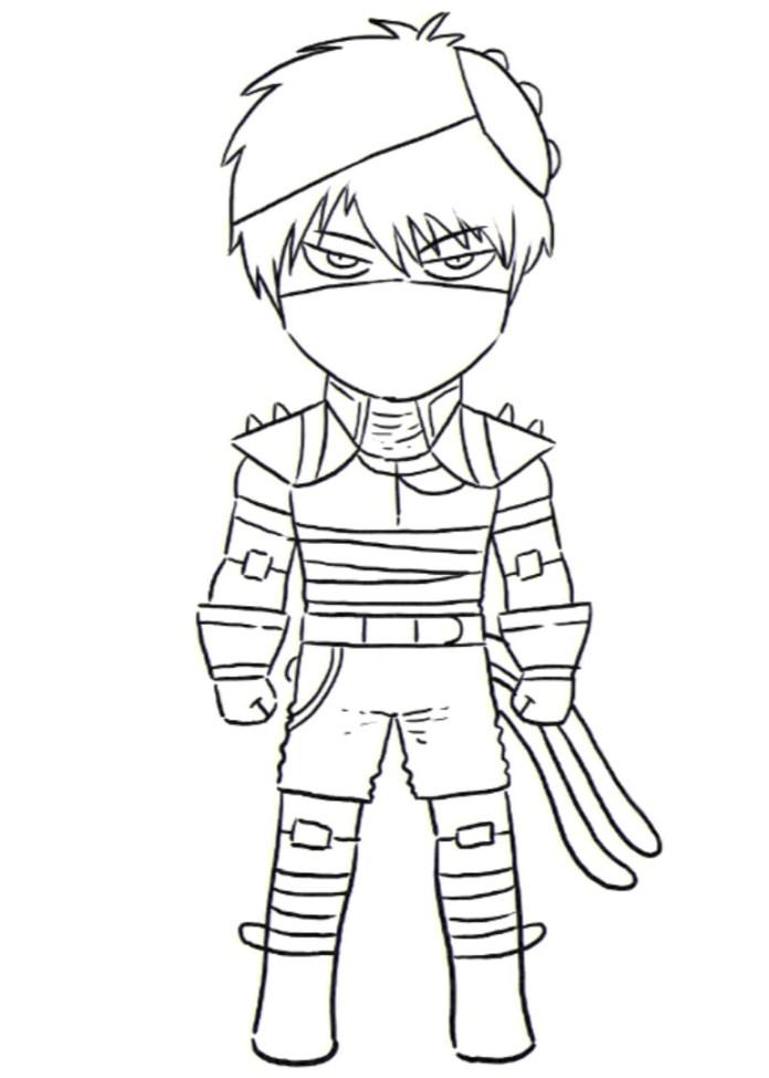 Desenho Calça Angelical feminina Free Fire