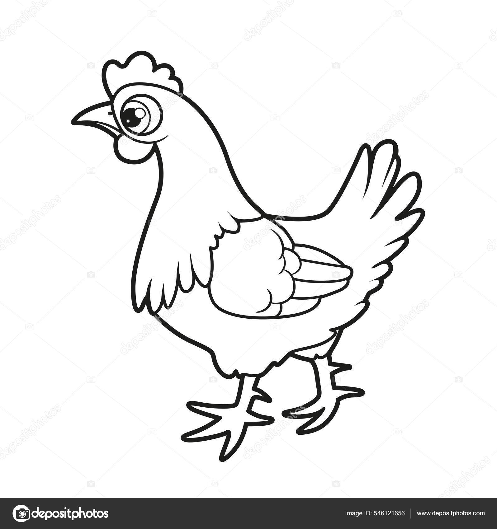 desenho de galinha para imprimir