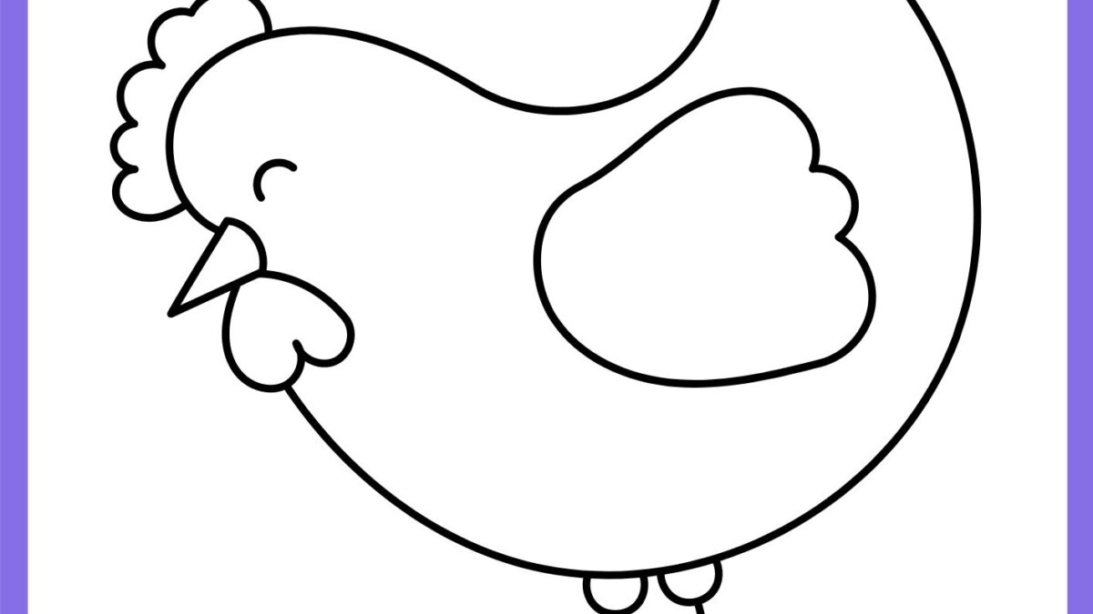 desenho de galinheiro para colorir