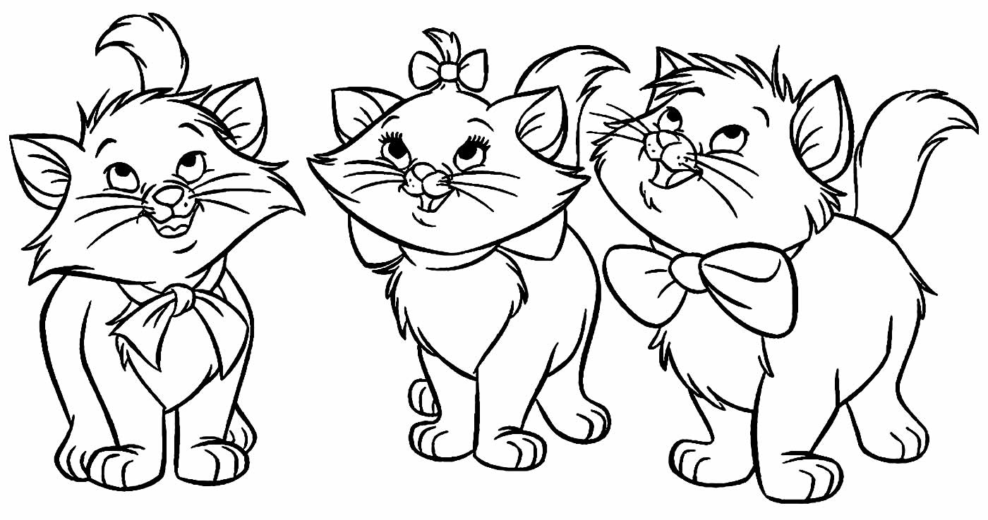 gatinha marie para colorir e imprimir
