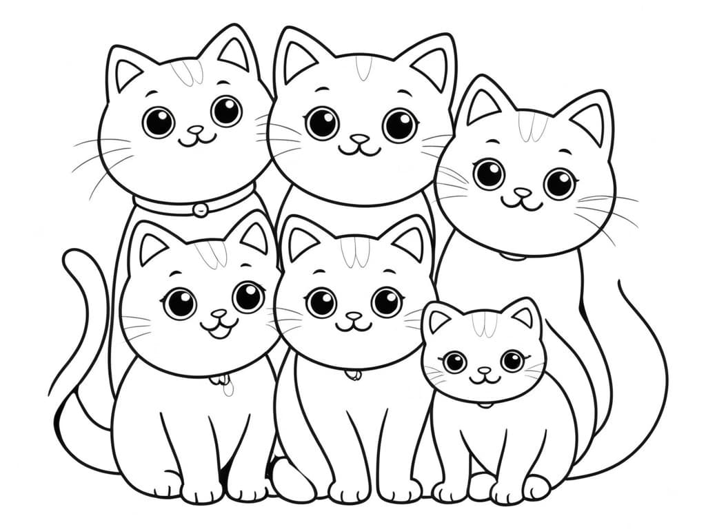 desenho de gato preto para colorir