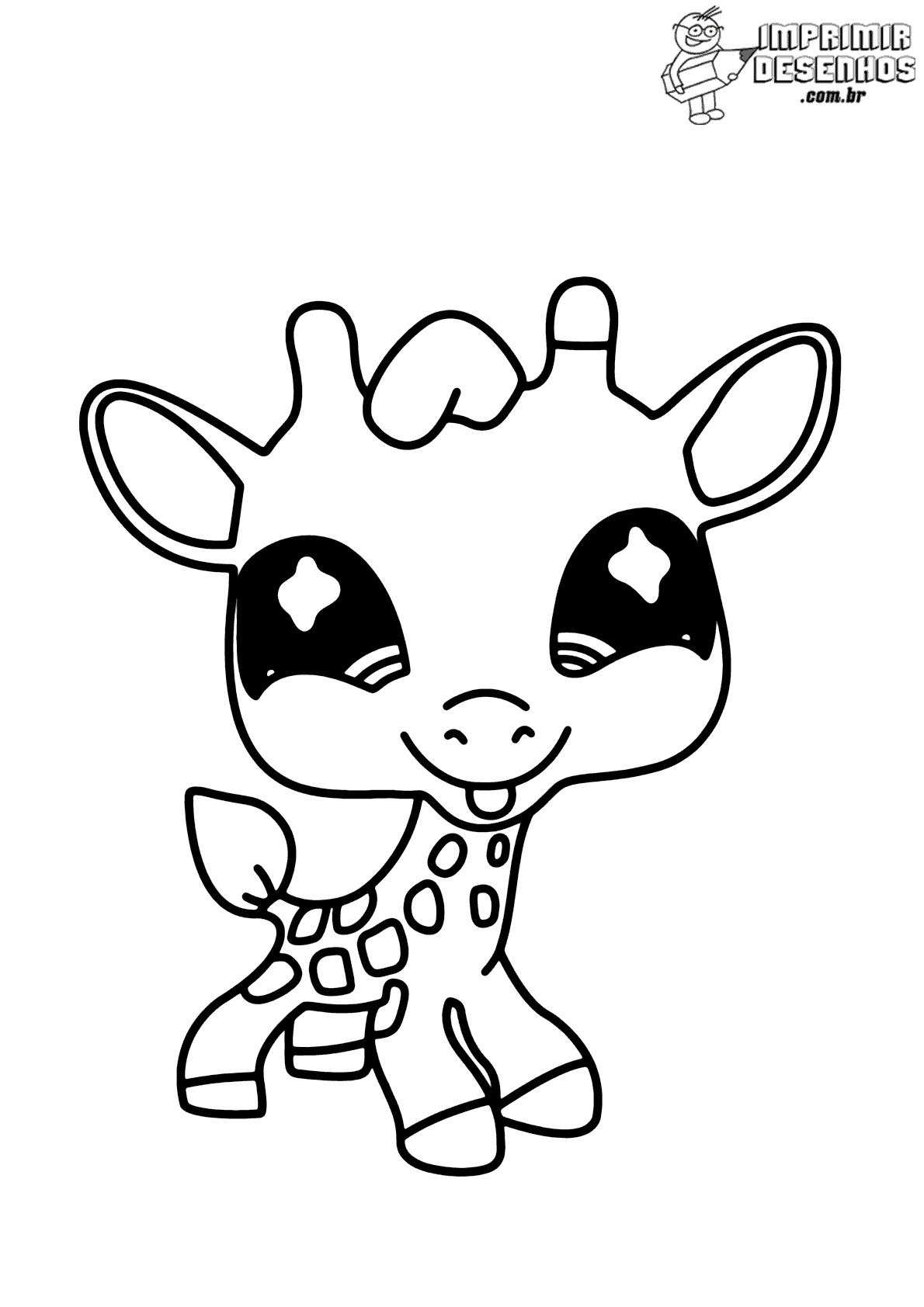 atividade infantil girafa