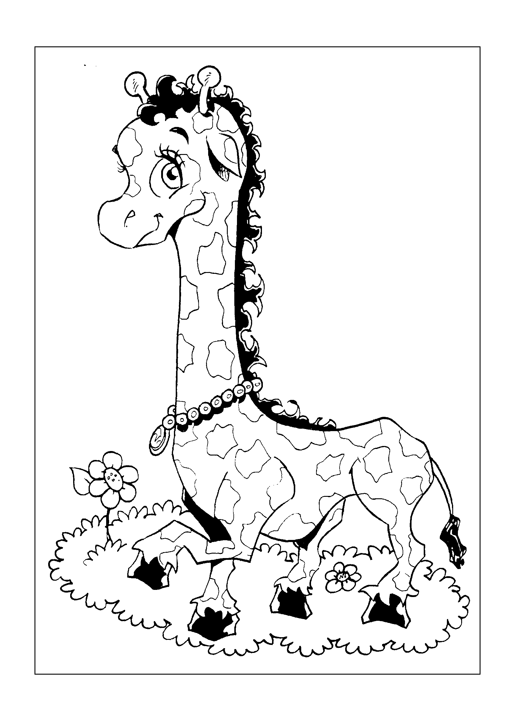 colorir girafa online