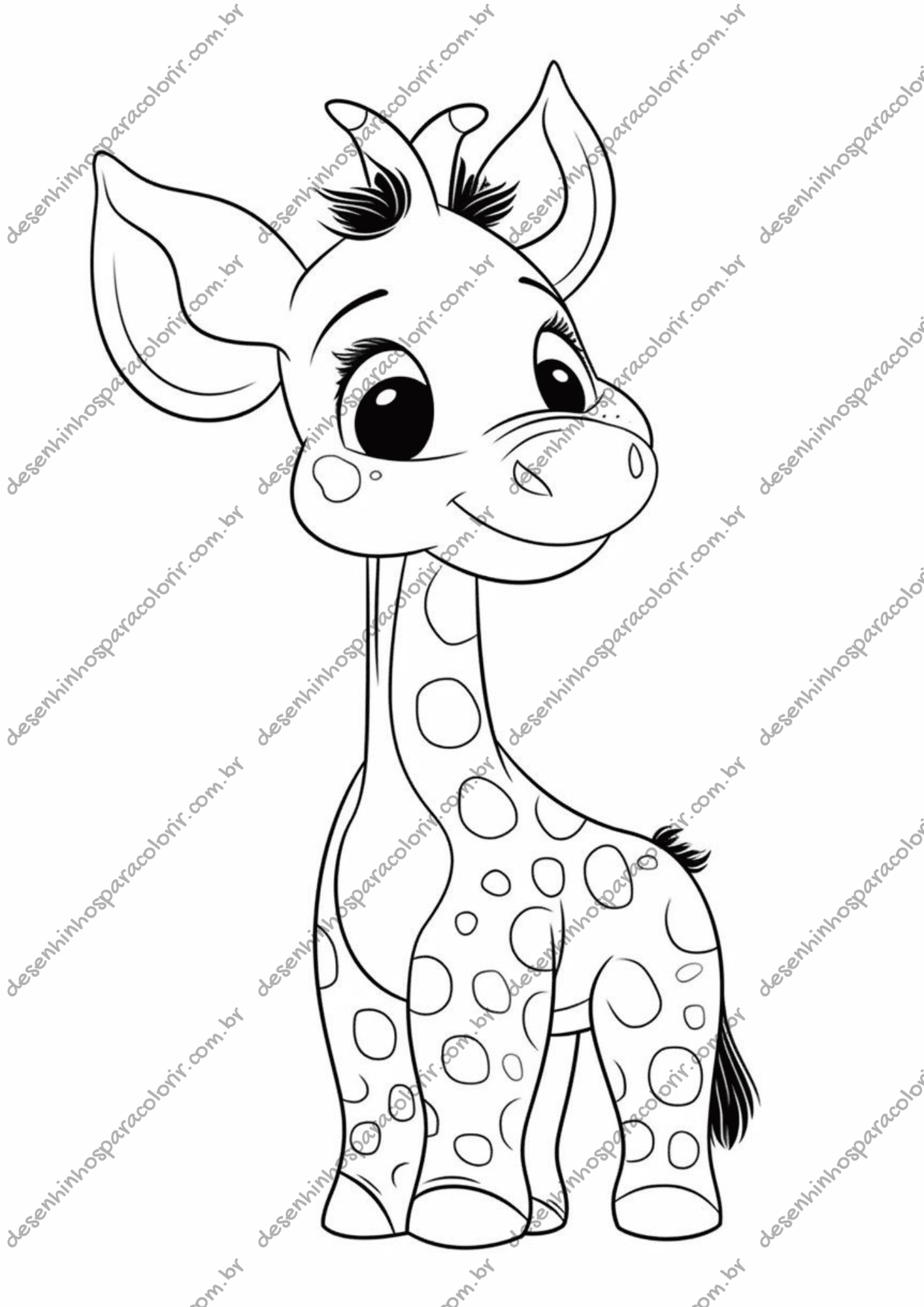 atividade infantil girafa