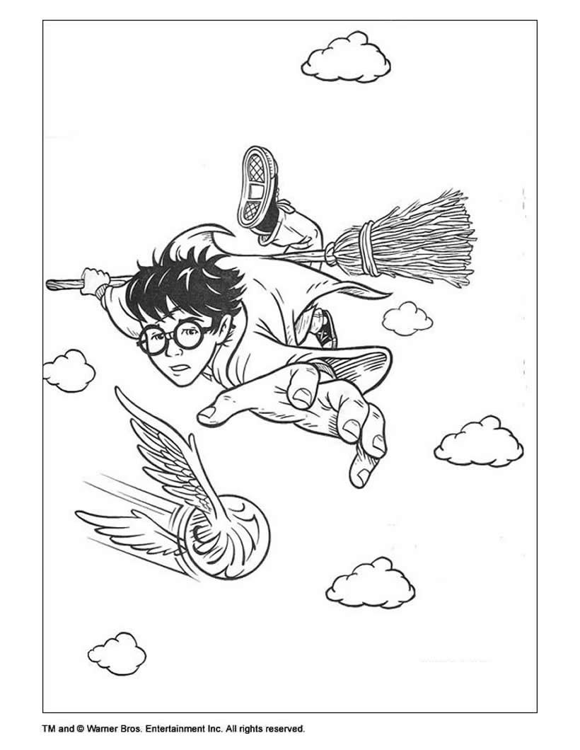papel para colorir canetinha harry potter