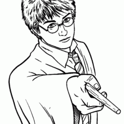 papel para colorir canetinha harry potter