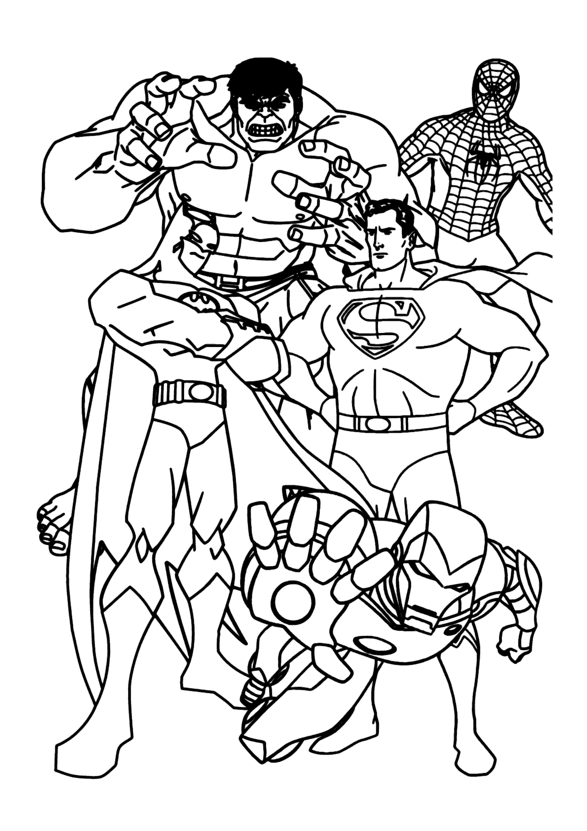 colorir personagens Marvel