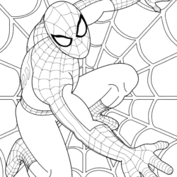desenho homem aranha para imprimir