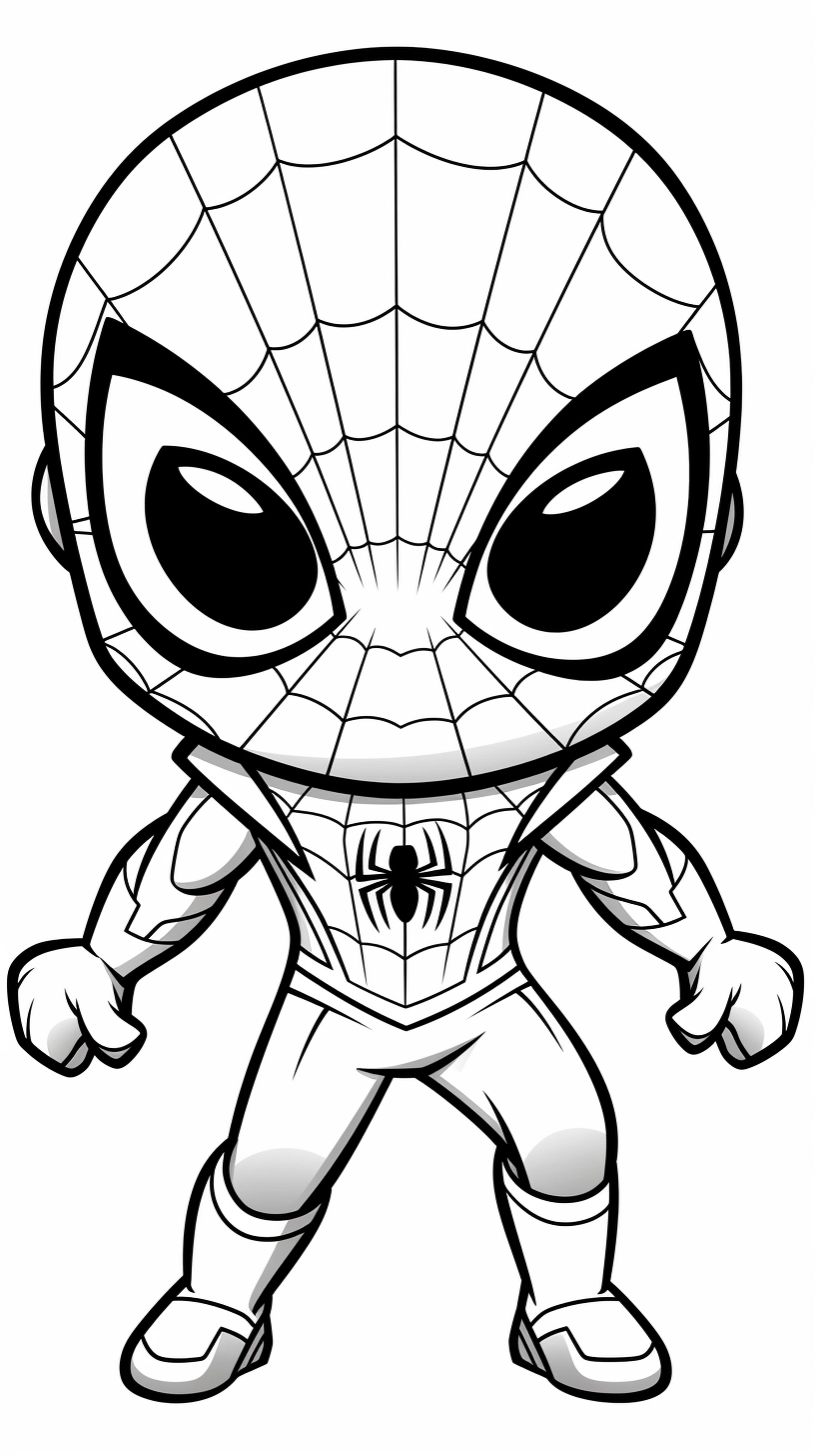homem aranha desenho para pintar