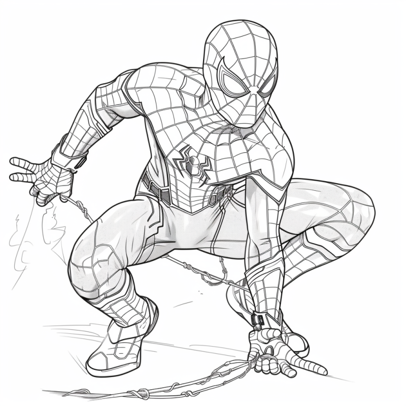 homem aranha desenho para crianças