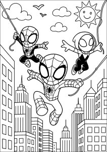homem aranha 2099 para colorir