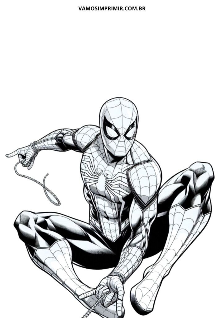 desenhos do homem aranha para crianças