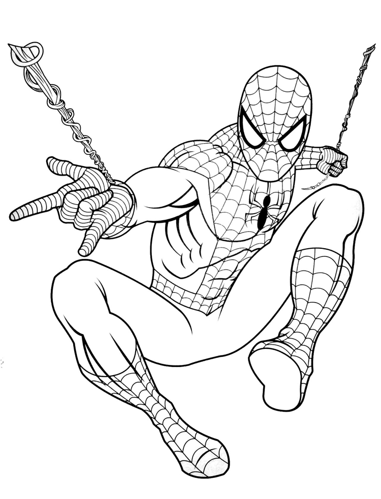 homem aranha para pintar