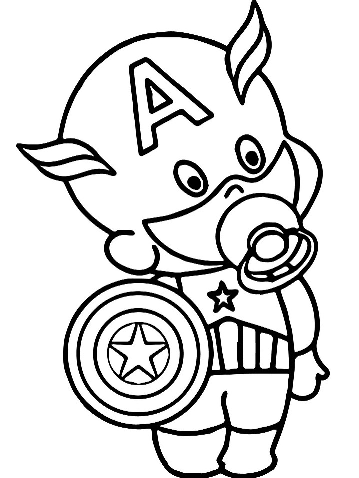 páginas para colorir vingadores