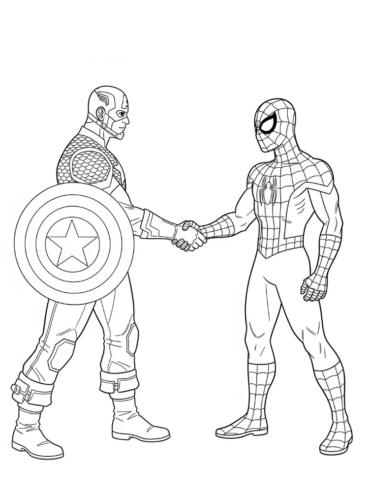desenhos infantis de super heróis para pintar