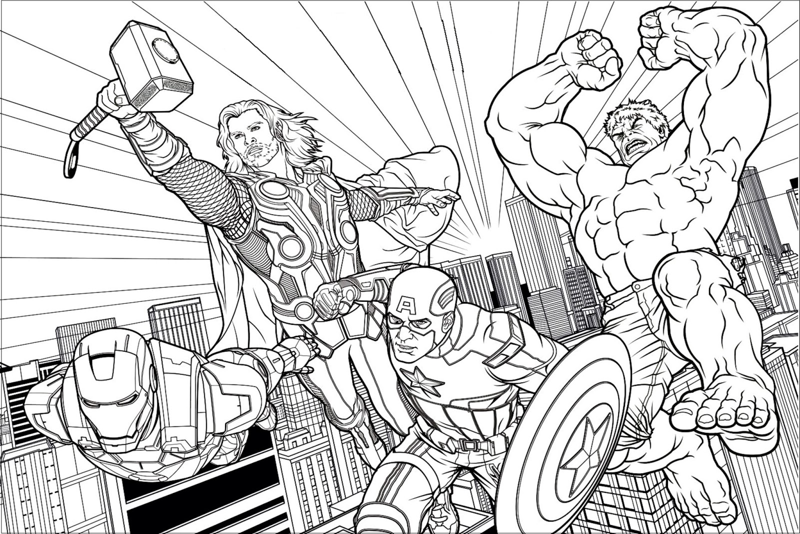 desenhos de super heróis realistas para colorir