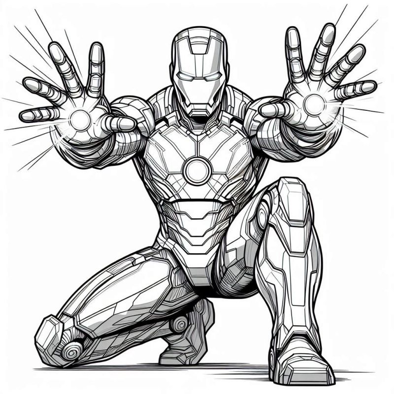 como desenhar homem de ferro e capitão américa para colorir