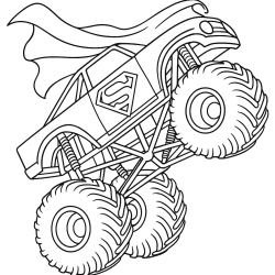monster truck hot wheels coloring pages