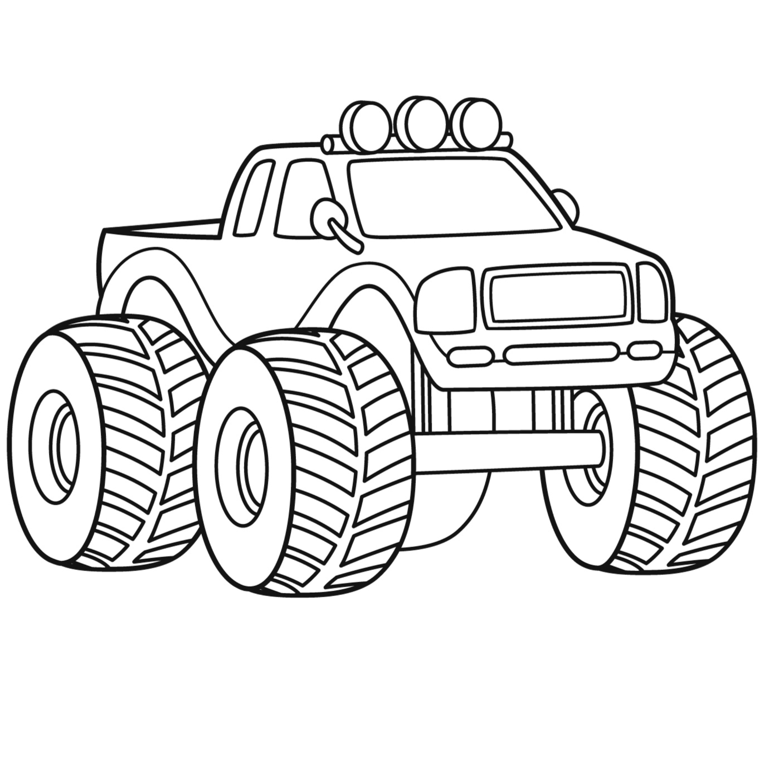 desenho monster truck hot wheels para imprimir