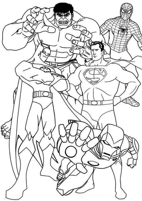 desenhos individuais do Homem-Aranha para colorir